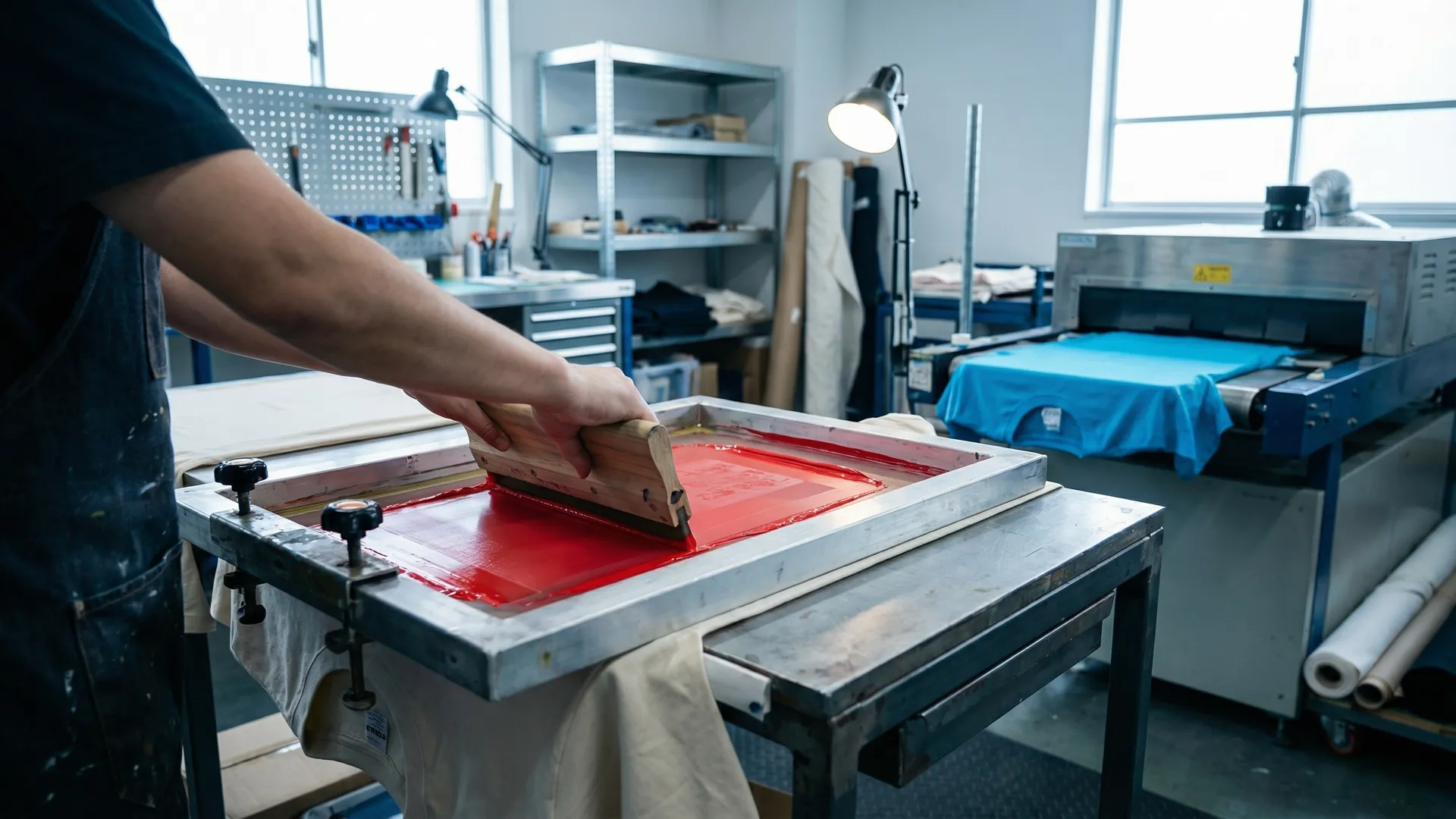 印刷工房での作業風景